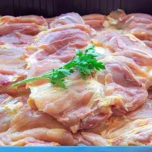 Boneless chicken quarters